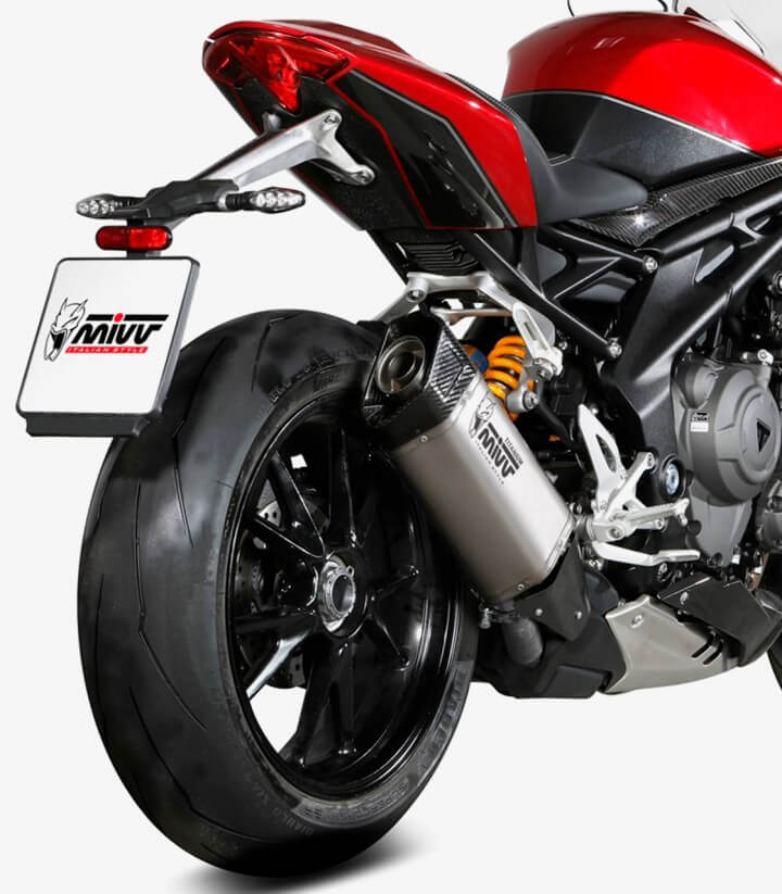 MIVV SR-1 Auspuff Titan für Triumph Speed Triple, Speed Twin (21-24) T.025.LR1T
