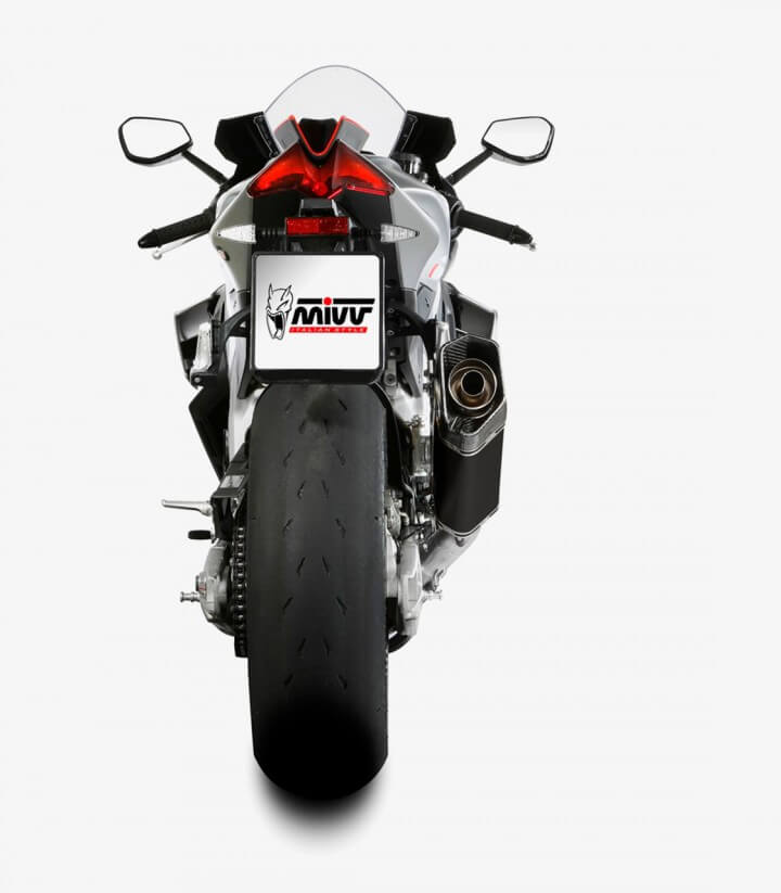 MIVV SR-1 Exhaust Black Titanium for Aprilia RSV4 / 1100 Factory / Tuono V4 1100 (21-25) A.015.LR1TB