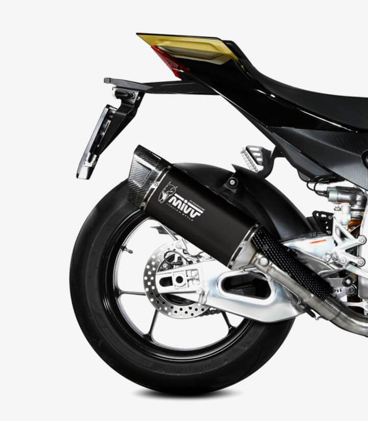 MIVV SR-1 Exhaust Black Titanium for Aprilia RSV4 / 1100 Factory / Tuono V4 1100 (21-25) A.015.LR1TB