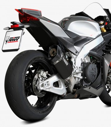 Escape MIVV SR-1 Titanio Negro para Aprilia RSV4 / 1100 Factory / Tuono V4 1100 (21-25) A.019.SR1TB