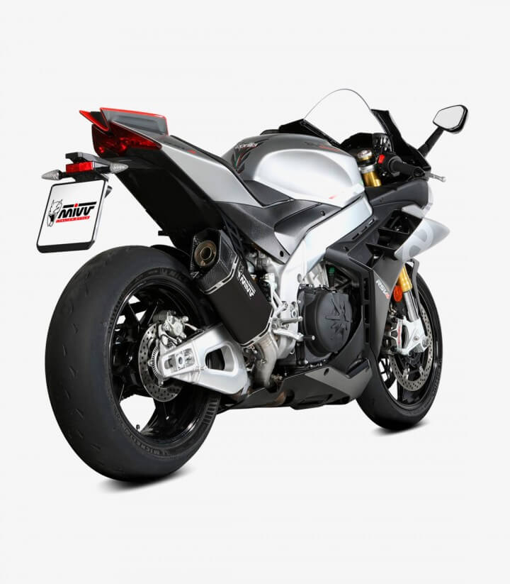 Escape MIVV SR-1 Titanio Negro para Aprilia RSV4 / 1100 Factory / Tuono V4 1100 (21-25) A.019.SR1TB