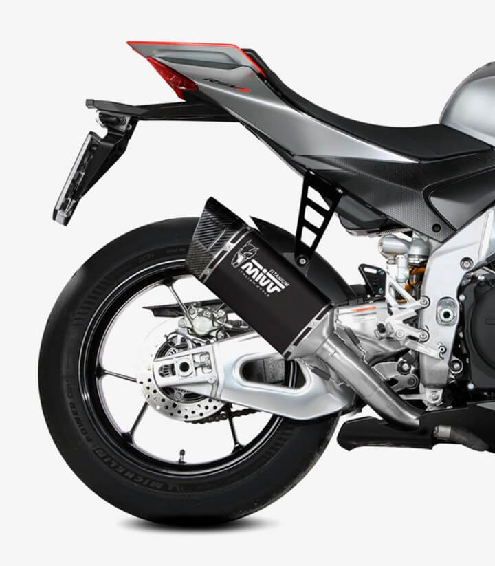 Escape MIVV SR-1 Titanio Negro para Aprilia RSV4 / 1100 Factory / Tuono V4 1100 (21-25) A.019.SR1TB