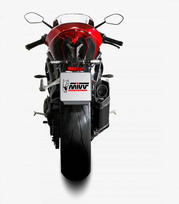 MIVV SR-1 Exhaust Black Titanium for Triumph Speed Triple 1200 RS/RR / Street Triple (21-25) T.025.LR1TB
