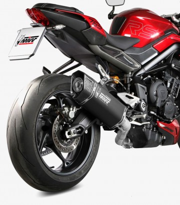 MIVV SR-1 Exhaust Black Titanium for Triumph Street Triple 765 R / S / RS (23-25) T.026.LR1TB