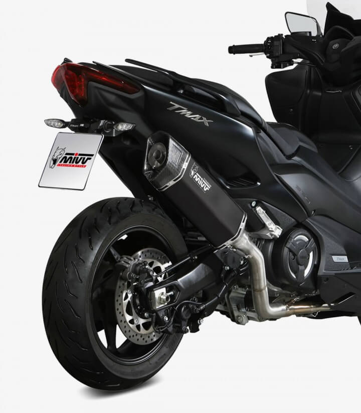 MIVV SR-1 Auspuff Titan Schwarz für Yamaha TMAX 560 (20-21) Y.061.LR1TB