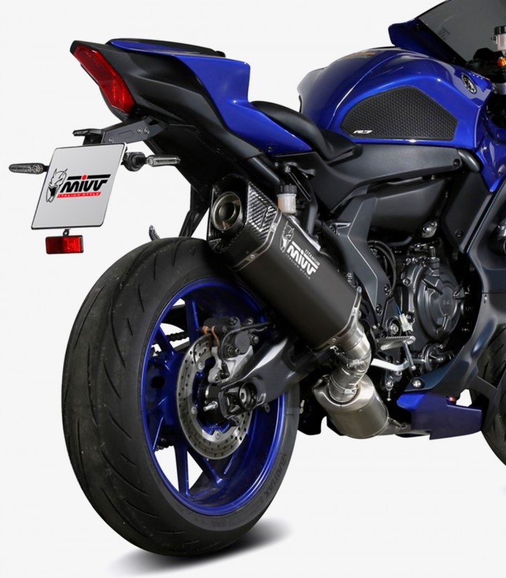 MIVV SR-1 Exhaust Black Titanium for Yamaha YZF R7 / 750 (22-25) Y.071.LR1TB