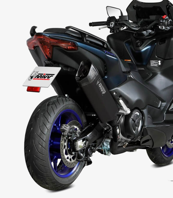 MIVV SR-1 Auspuff Titan Schwarz für Yamaha TMAX 560 (22-24) Y.073.LR1TBN
