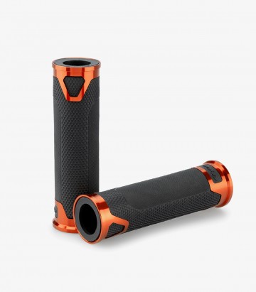 Motorradgriffe Revving in Orange von Puig 22271T