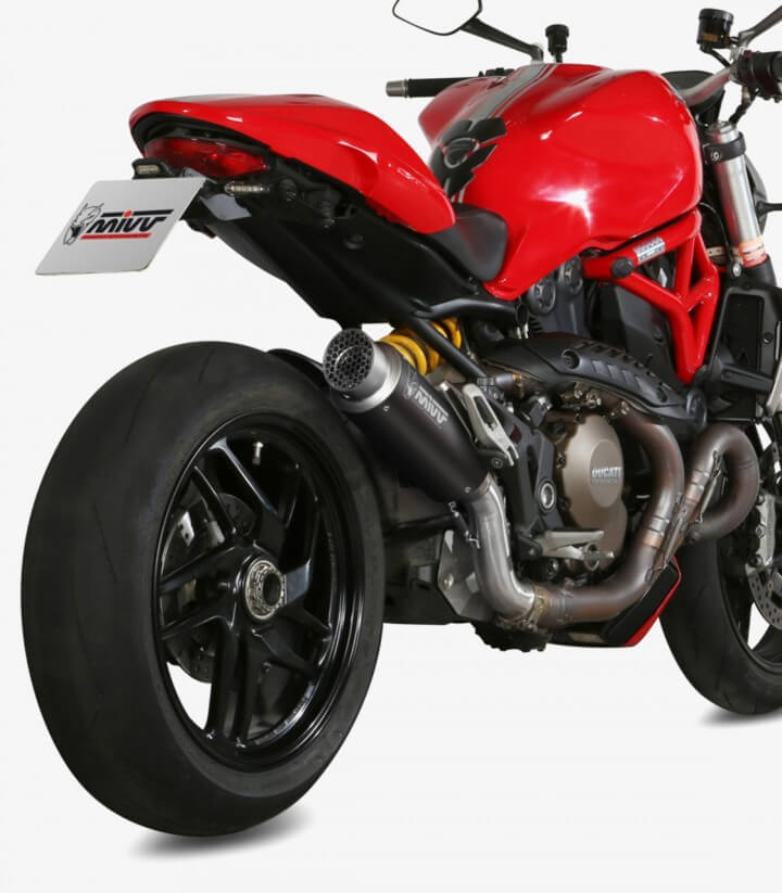 MIVV GP PRO Auspuff Schwarz für Ducati Monster 1200 (14-16) D.030.LXBP