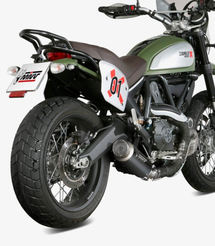 Escape MIVV GP PRO Negro para Ducati Scrambler (15-20) D.035.LXBP