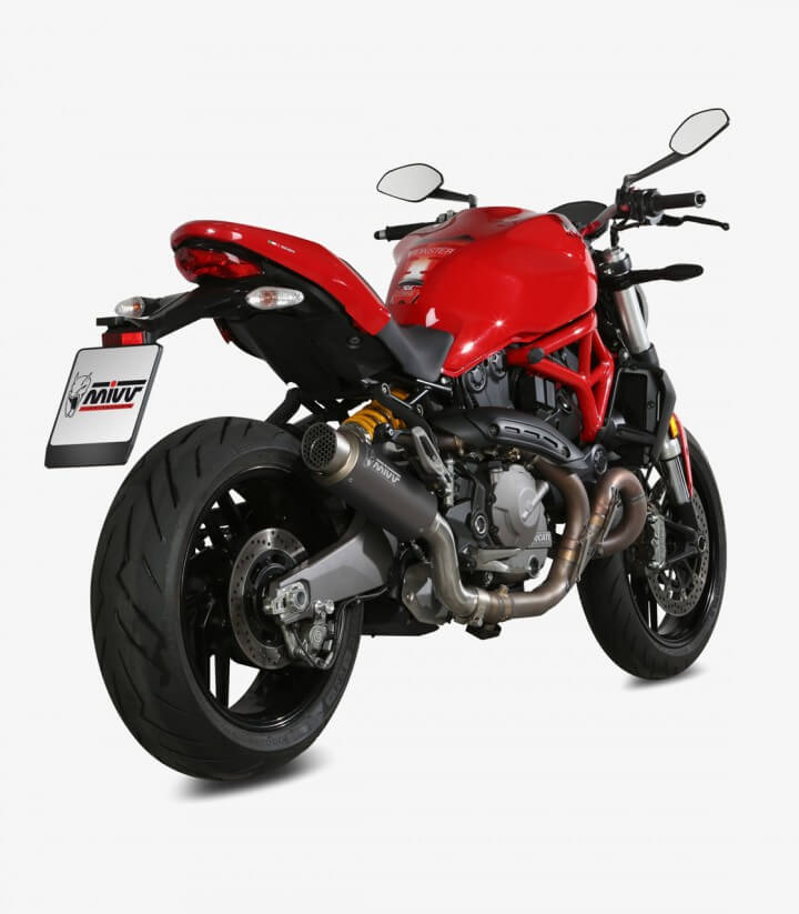 MIVV GP PRO Auspuff Schwarz für Ducati Monster (17-21) D.041.LXBP