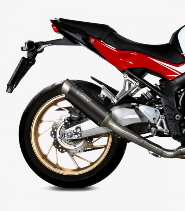 MIVV GP PRO Auspuff Schwarz für Honda CB650F (14-18) H.055.LXBP