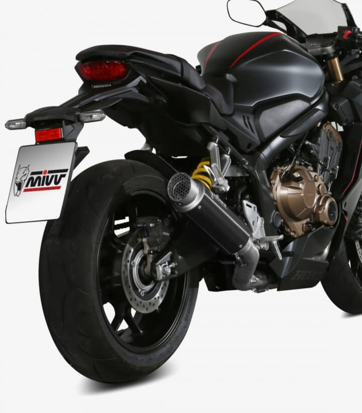 MIVV GP PRO Auspuff Schwarz für Honda CB650R (19-23), CBR650R (19-23) H.072.LXBP