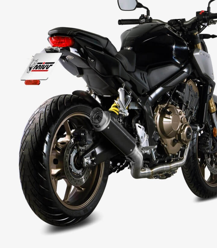 MIVV GP PRO Auspuff Schwarz für Honda CB650R (19-23), CBR650R (19-23) H.072.LXBP