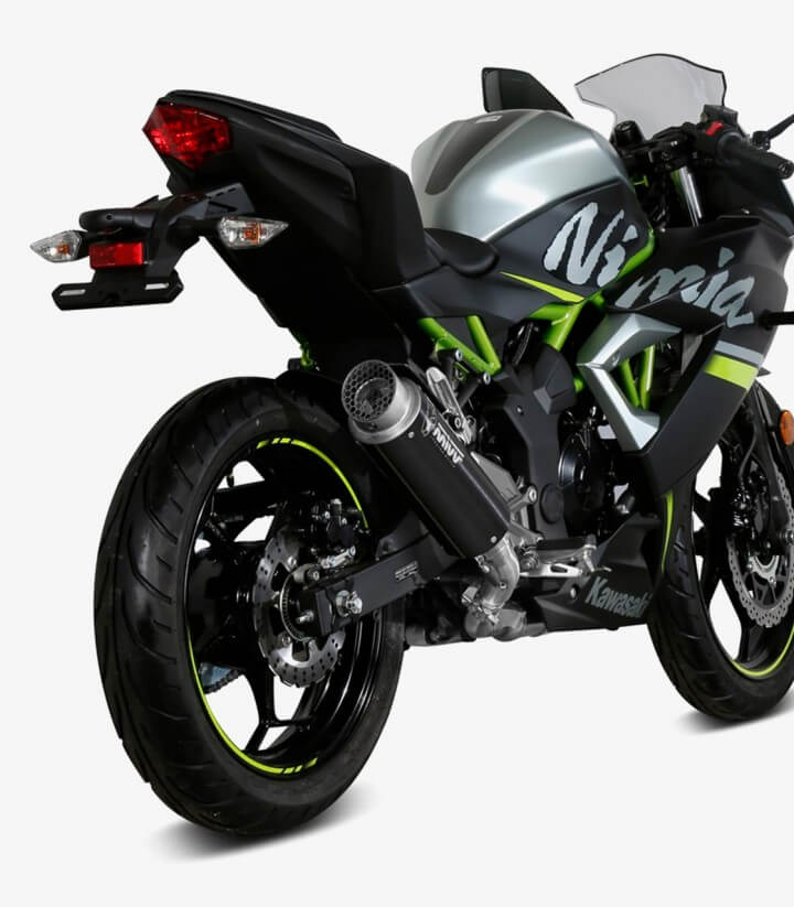 MIVV GP PRO Auspuff Schwarz für Kawasaki Ninja 125 (19-24), Z125 (19-24) K.048.LXBP