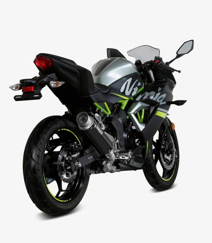 MIVV GP PRO Auspuff Schwarz für Kawasaki Ninja 125 (19-24), Z125 (19-24) K.048.LXBP