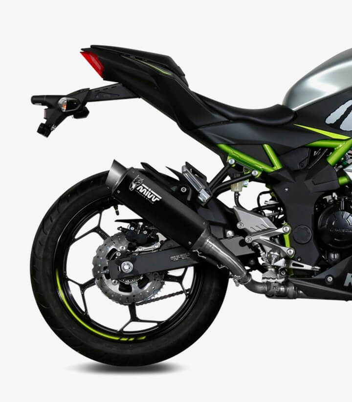 MIVV GP PRO Auspuff Schwarz für Kawasaki Ninja 125 (19-24), Z125 (19-24) K.048.LXBP