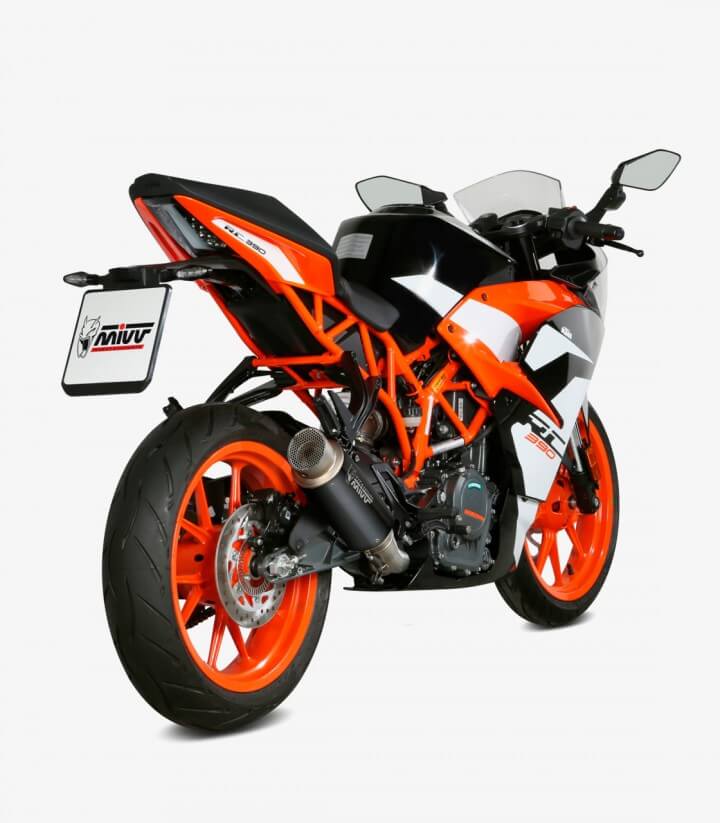 MIVV GP PRO Exhaust Black for KTM 125 / 390 Duke / RC (17–20) KT.019.LXBP