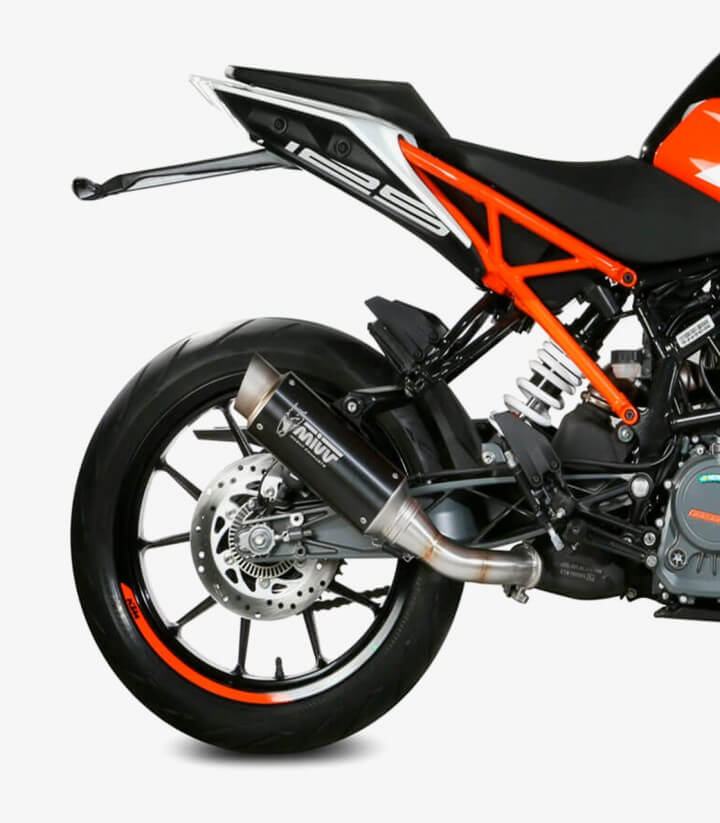 MIVV GP PRO Exhaust Black for KTM 125 / 390 Duke / RC (17–20) KT.019.LXBP
