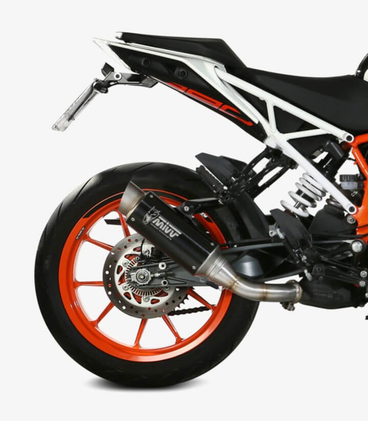 MIVV GP PRO Auspuff Schwarz für KTM 125/390 Duke (17-20), RC 125/390 (17-20) KT.019.LXBP