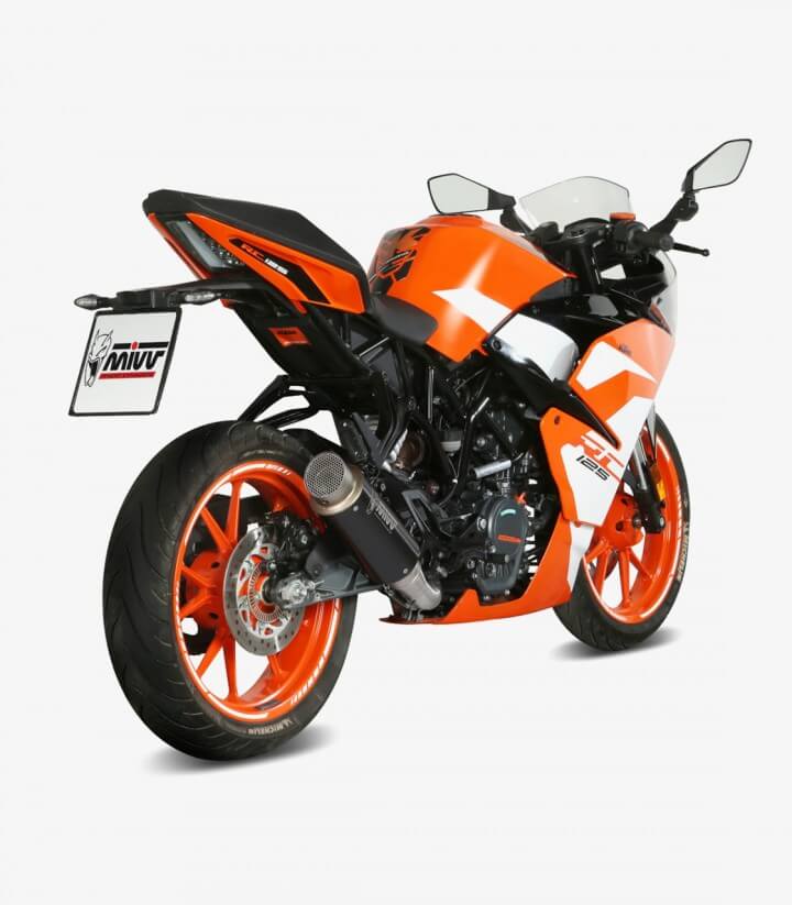 MIVV GP PRO Auspuff Schwarz für KTM 125/390 Duke (17-20), RC 125/390 (17-20) KT.019.LXBP
