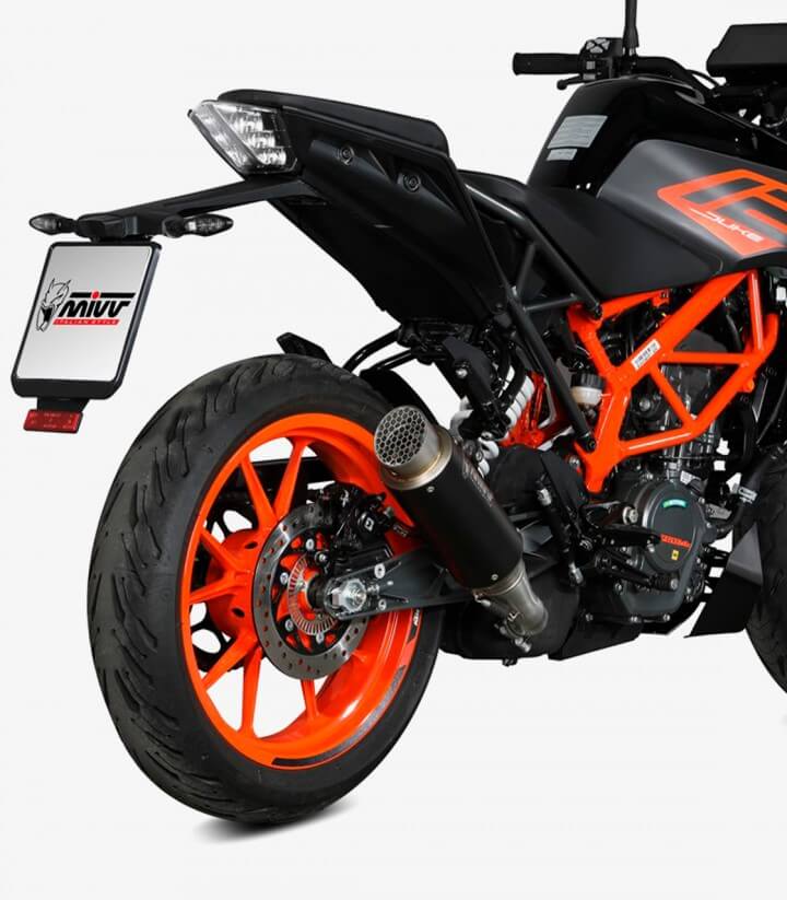 MIVV GP PRO Auspuff Schwarz für KTM 125 Duke (21-23), 390 Duke (21-25) KT.025.LXBP