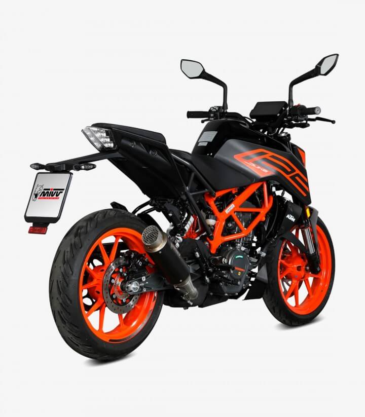 MIVV GP PRO Auspuff Schwarz für KTM 125 Duke (21-23), 390 Duke (21-25) KT.025.LXBP