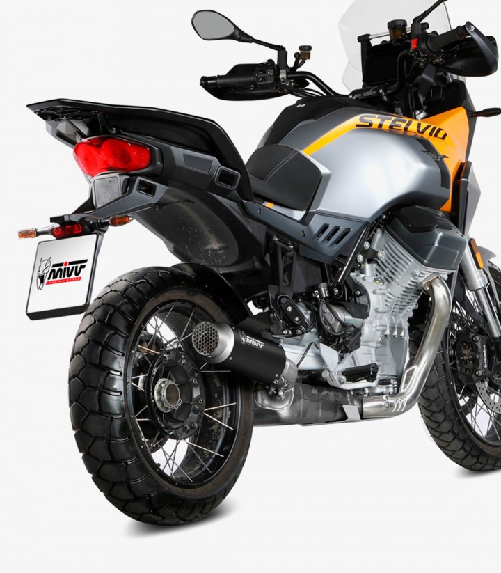 MIVV GP PRO Exhaust Black for Moto Guzzi STELVIO (24-25) M.016.LXBP