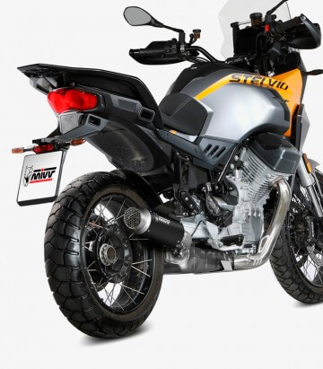 MIVV GP PRO Auspuff Schwarz für Moto Guzzi Stelvio (24-26) M.016.LXBP