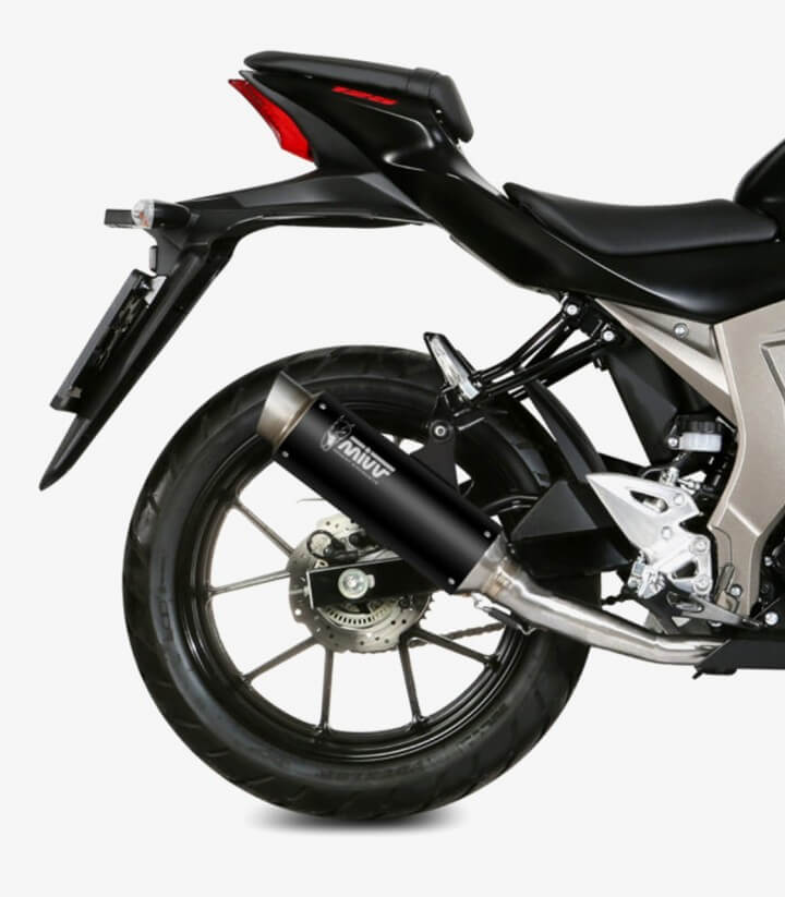 MIVV GP PRO Auspuff Schwarz für Suzuki GSX-R125 (17-21), GSX-S125 (17-21) S.055.LXBP