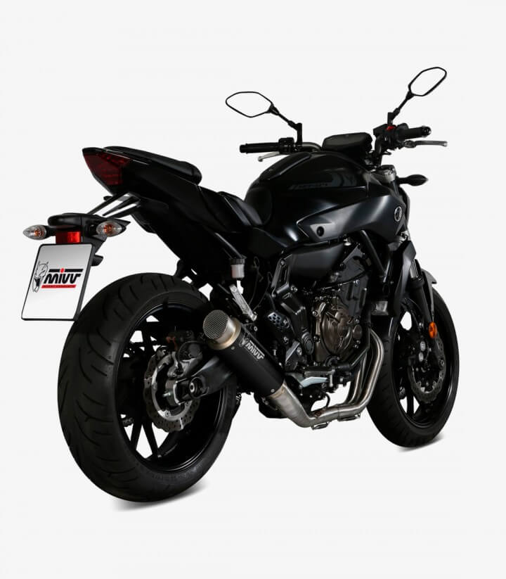 MIVV GP PRO Auspuff Schwarz für Yamaha MT-07 (14-24) Y.045.LXBP