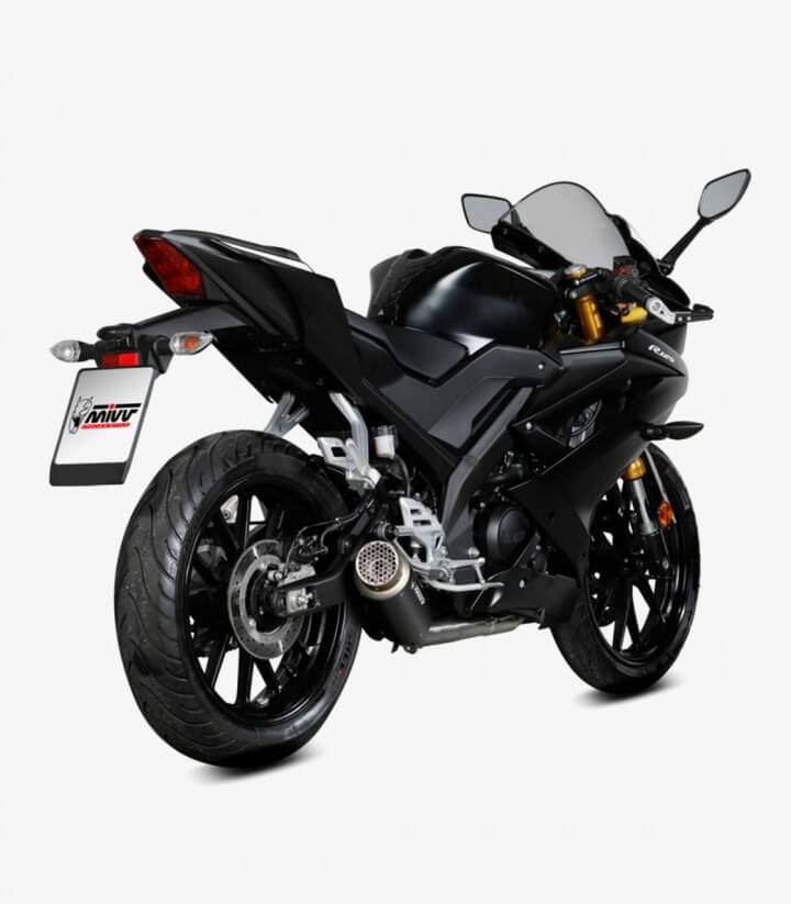 MIVV GP PRO Auspuff Schwarz für Yamaha MT-125 (20-26), YZF-R 125 (19-26) Y.067.LXBP