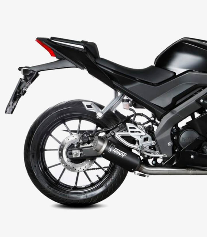 MIVV GP PRO Auspuff Schwarz für Yamaha MT-125 (20-26), YZF-R 125 (19-26) Y.067.LXBP