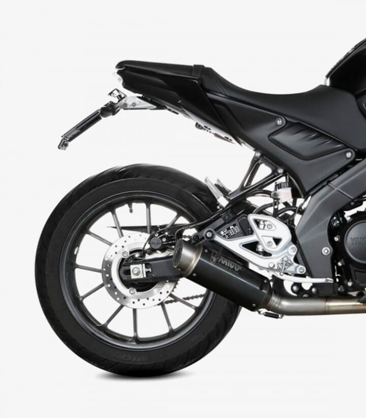 MIVV GP PRO Auspuff Schwarz für Yamaha MT-125 (20-26), YZF-R 125 (19-26) Y.067.LXBP