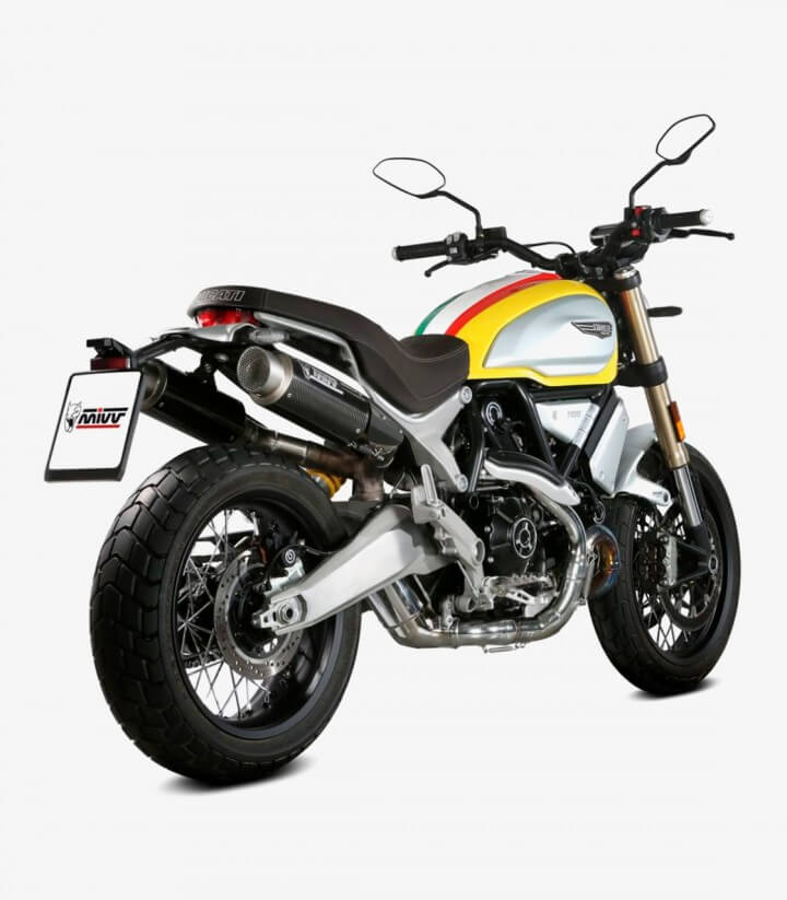 MIVV GP PRO Exhaust Carbon for Ducati Scrambler 1100 (18-20) D.038.L2P