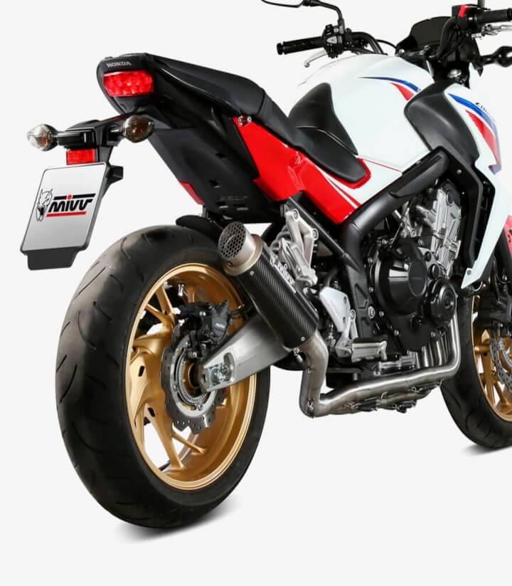 MIVV GP PRO Auspuff Carbon für Honda CB650F (14-18) H.055.L2P