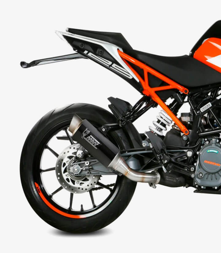 MIVV GP PRO Exhaust Carbon for KTM 125 / 390 Duke / RC (17–21) KT.019.L2P