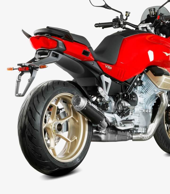 MIVV GP PRO Auspuff Carbon für Moto Guzzi V100 Mandello (22-25) M.015.L2P