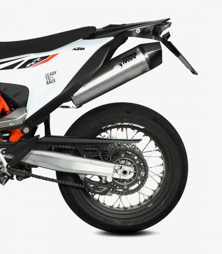 MIVV STR-1 Exhaust Stainless Steel for KTM 690 Enduro R / SMC R (19-23) M.KT.031.LXC