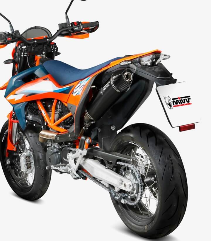 MIVV STR-1 Auspuff Schwarz für KTM 690 Enduro R/SMC R (21-24) M.KT.032.LXBC