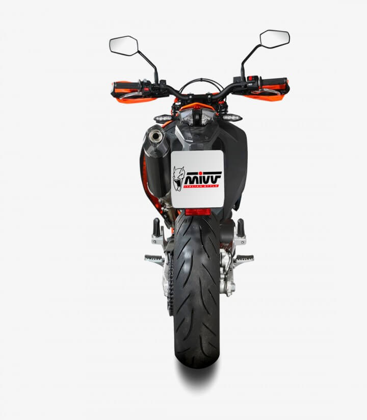 MIVV STR-1 Auspuff Schwarz für KTM 690 Enduro R/SMC R (21-24) M.KT.032.LXBC