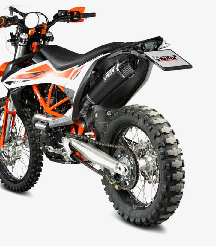MIVV STR-1 Auspuff Schwarz für KTM 690 Enduro R (19-23), 690 SMC R (19-23) M.KT.031.LXBC