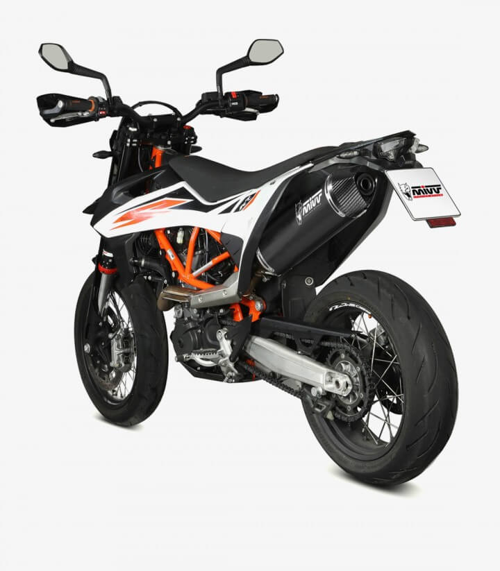 MIVV STR-1 Auspuff Schwarz für KTM 690 Enduro R (19-23), 690 SMC R (19-23) M.KT.031.LXBC