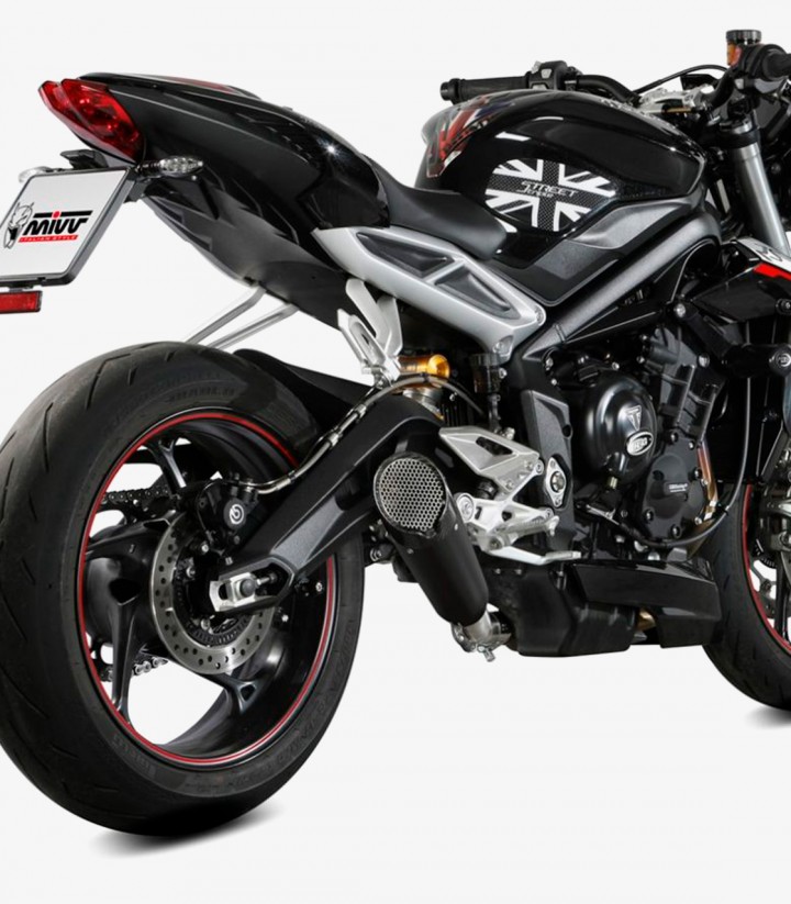 Escape MIVV X-M5 Negro para Triumph Street Triple 660 / 765 R/S/RS (17-25) T.019.SC5B