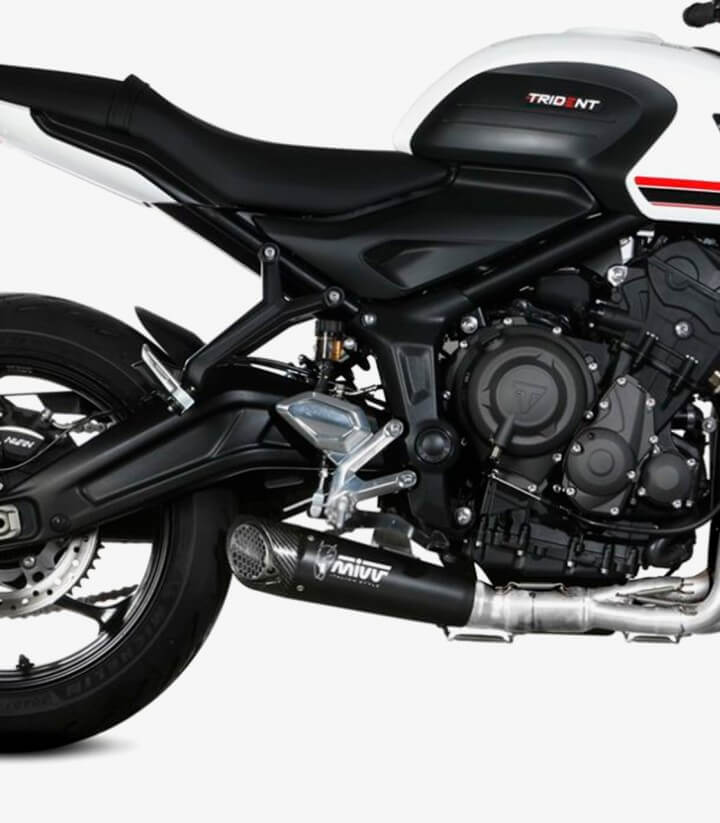 Auspuff MIVV X-M5 Schwarz für Triumph Tiger 1050 Sport (22-24), Tiger Sport 660 (21-24), Trident 660 (21-25) T.022.SC5B