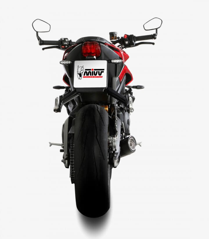 Auspuff MIVV X-M5 Schwarz für Triumph Street Triple 675/765 R/RS, Street Twin (23-24) T.027.SC5B