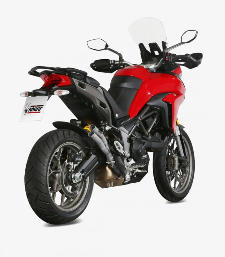 MIVV Double Gun Auspuff Stahl für Ducati Multistrada 1200 (16-18), 950 (17-21), V2 (22-24) D.037.LDGX