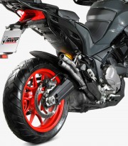 Escape MIVV Double Gun Acero para Ducati Multistrada 1200 Enduro (16-18), 950/V2/S (17-24) D.037.LDGX