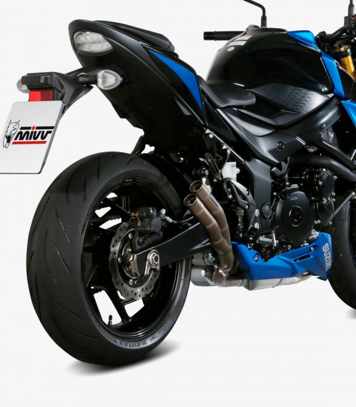Escape MIVV Double Gun Acero para Suzuki GSX-S 750 (17-20) S.048.SDGX