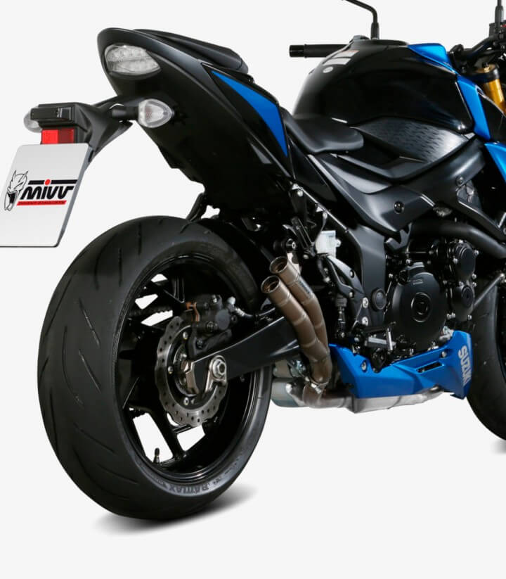 MIVV Double Gun Auspuff Stahl für Suzuki GSX-S750 (17-20) S.048.SDGX